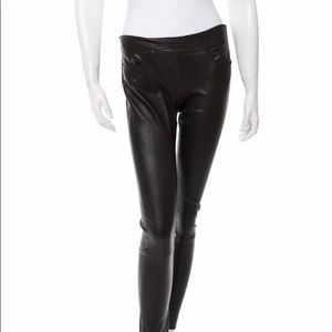 Theory Leather Stretch Leggings size 2 XS